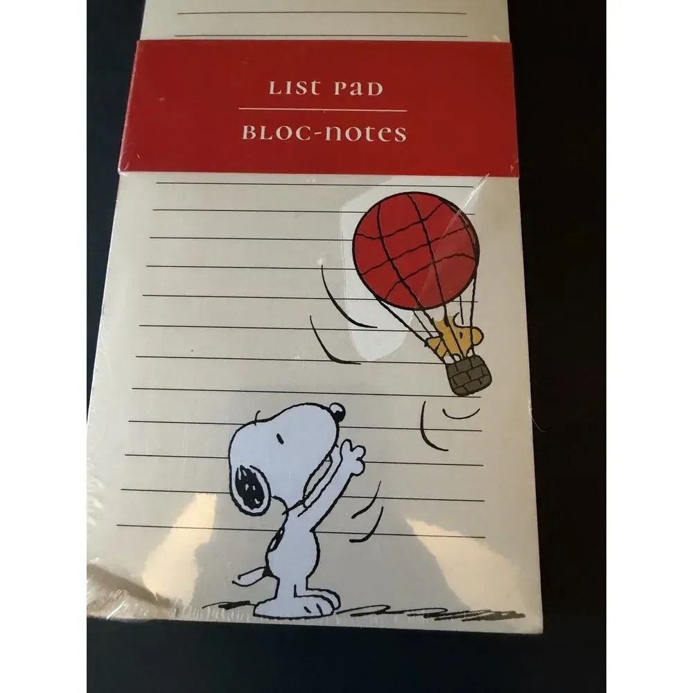 Graphique Snoopy & Woodstock Lined Note Pad 4x9in-100 Sheets~NEW! Fast Shipping!